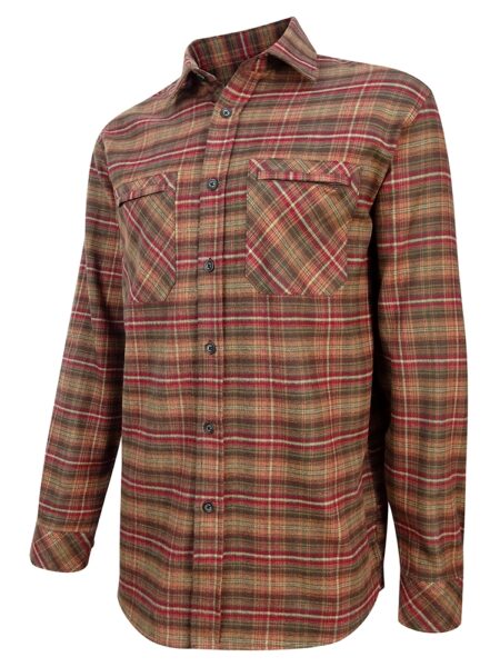 Hoggs of Fife Countrysport Luxury Hunting Shirt rust check