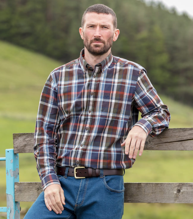 Hoggs of Fife Luthrie LS Plaid Shirt