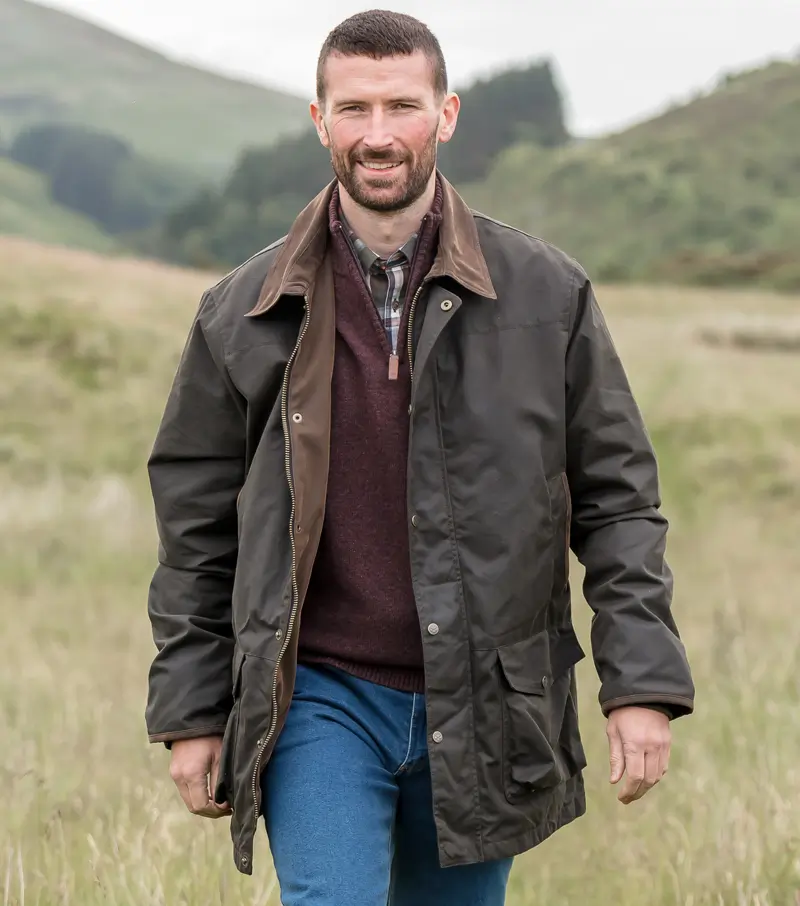 Hoggs Of Fife Caledonia Men's Wax Jacket - Balnecroft Country Clothing